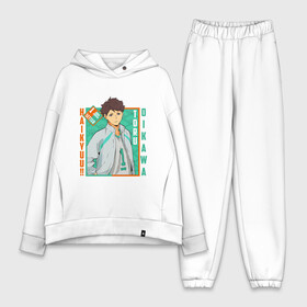 Женский костюм хлопок Oversize с принтом ТООРУ ОЙКАВА   OIKAWA TORU в Кировске,  |  | anime | aoba johsai. | haikyu | manga | oikawa toru | аниме | аобаджосай | волейбол | герой | манга | персонаж | тоору ойкава