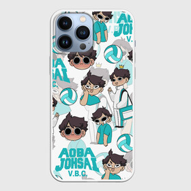 Чехол для iPhone 13 Pro Max с принтом ТООРУ ОЙКАВА   OIKAWA TORU в Кировске,  |  | anime | aoba johsai | haikyu | manga | oikawa toru | pattern. | аниме | аобаджосай | волейбол | герой | манга | персонаж | тоору ойкава | узор