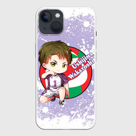 Чехол для iPhone 13 с принтом Ushijima Wakatoshi | Haikyu | Волейбол (Z) в Кировске,  |  | haikuu | haikyu | haikyuu | ushijima wakatoshi | волейбол | маленький гигант | сёё | сёё хината | спортивная манга | хайку | хайкю | хината