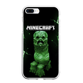 Чехол для iPhone 7Plus/8 Plus матовый с принтом CREEPER 3D | MINECRAFT 3D (Z) в Кировске, Силикон | Область печати: задняя сторона чехла, без боковых панелей | block | creeper | cube | minecraft | minecraft nature | minecraft skin | minectaft skins | mobs | pixel | tnt | underground | блок | геометрия | крафт | крипер | кубики | майнкрафт | пиксели | тнт