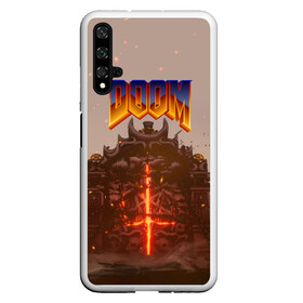 Чехол для Honor 20 с принтом DOOM | ДУМ (Z) в Кировске, Силикон | Область печати: задняя сторона чехла, без боковых панелей | demons | devil | doom | doom eternal | doom slayer | doomguy | hell | slayer | ад | вега | демоны | дум | икона греха | какодемон | манкубус | солдат рока | элементаль боли