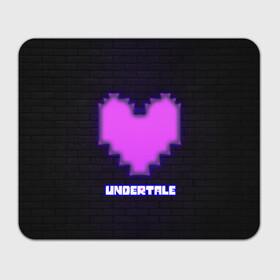 Коврик для мышки прямоугольный с принтом UNDERTALE PURPLE HEART в Кировске, натуральный каучук | размер 230 х 185 мм; запечатка лицевой стороны | sans | undertale | андертале | андертейл | игра | подземная история | подземная сказка | санс | сердце | ундертале