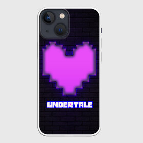 Чехол для iPhone 13 mini с принтом UNDERTALE PURPLE HEART в Кировске,  |  | sans | undertale | андертале | андертейл | игра | подземная история | подземная сказка | санс | сердце | ундертале