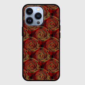 Чехол для iPhone 13 Pro с принтом Красно оливковый ретро в Кировске,  |  | абстрактный | детский | кольца | коричневый | красный | круги | модный | молодежный | оливковый | ретро