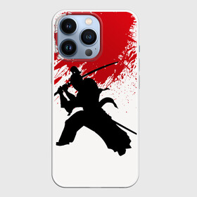 Чехол для iPhone 13 Pro с принтом УДАР НИНДЗЯ в Кировске,  |  | blood | japan | ninja | samurai | брызги | катана | кимоно | костюм | кровь | меч | ниндзя | рана | самурай | япония