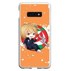 Чехол для Samsung S10E с принтом Yachi Hitoka | Haikyu | Волейбол (Z) в Кировске, Силикон | Область печати: задняя сторона чехла, без боковых панелей | haikuu | haikyu | haikyuu | yachi hitoka | волейбол | сёё | сёё хината | спортивная манга | хайку | хайкю | хината