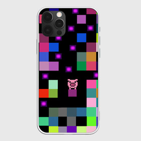 Чехол для iPhone 12 Pro Max с принтом Arcade Pig в Кировске, Силикон |  | Тематика изображения на принте: аркада | аркадная игра | мозайка из пикселей | разноцветные квадраты | свинка | свинья на кубе | цифровые кубики
