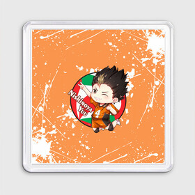 Магнит 55*55 с принтом Nishinoya Yuo | Haikyu | Волейбол (Z) в Кировске, Пластик | Размер: 65*65 мм; Размер печати: 55*55 мм | haikuu | haikyu | haikyuu | nishinoya yuo | волейбол | сёё | сёё хината | спортивная манга | хайку | хайкю | хината