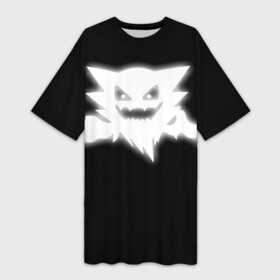 Платье-футболка 3D с принтом Drain Monster в Кировске,  |  | Тематика изображения на принте: dead inside | drain | drain monster | monster | raze | zxc | zxcursed | дрейн | дэд инсайд