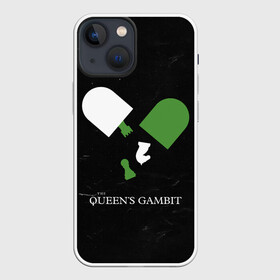 Чехол для iPhone 13 mini с принтом Qweens gambit в Кировске,  |  | chess | serial | the queens gambit | аня тейлор джой | сериал | сериалы | ход королевы | шахматы | элизабет хармон