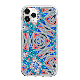 Чехол для iPhone 11 Pro матовый с принтом Серо-синий абстрактный узор  в Кировске, Силикон |  | Тематика изображения на принте: абстрактный | асимметричный | креативный | молодежный | серый | синий | современный