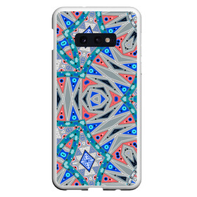 Чехол для Samsung S10E с принтом Серо-синий абстрактный узор  в Кировске, Силикон | Область печати: задняя сторона чехла, без боковых панелей | абстрактный | асимметричный | креативный | молодежный | серый | синий | современный