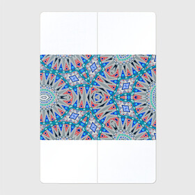 Магнитный плакат 2Х3 с принтом Серо-синий абстрактный узор  в Кировске, Полимерный материал с магнитным слоем | 6 деталей размером 9*9 см | Тематика изображения на принте: абстрактный | асимметричный | креативный | молодежный | серый | синий | современный