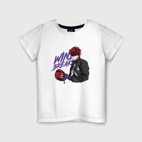 Детская футболка хлопок с принтом Vinny Hong в Кировске, 100% хлопок | круглый вырез горловины, полуприлегающий силуэт, длина до линии бедер | anime | manhwa | vinny hong | windbreaker | аниме | ветролом | манга | манхва
