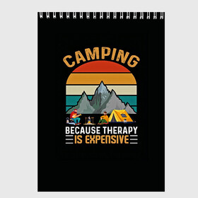 Скетчбук с принтом Camping в Кировске, 100% бумага
 | 48 листов, плотность листов — 100 г/м2, плотность картонной обложки — 250 г/м2. Листы скреплены сверху удобной пружинной спиралью | camp | camping | retro | travel | винтаж | интроверт | кемпинг | отдых | отпуск | приключение | ретро | социопат | туризм | турист | туристические | юмор