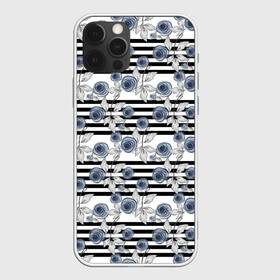 Чехол для iPhone 12 Pro Max с принтом Акварельный полосатый узор  в Кировске, Силикон |  | акварель | акварельные цветы | детский | женский | малышам | модный | цветочный узор | цветы | черный и белый