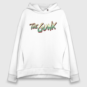 Женское худи Oversize хлопок с принтом The Gunk в Кировске, френч-терри — 70% хлопок, 30% полиэстер. Мягкий теплый начес внутри —100% хлопок | боковые карманы, эластичные манжеты и нижняя кромка, капюшон на магнитной кнопке | gamers | games | gunk | xbox | иллюстрация