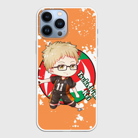 Чехол для iPhone 13 Pro Max с принтом Tsukishima Kei | Haikyu | Волейбол (Z) в Кировске,  |  | Тематика изображения на принте: haikuu | haikyu | haikyuu | tsukishima | tsukishima kei | волейбол | спортивная манга | хайку | хайкю