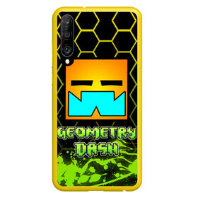 Чехол для Honor P30 с принтом Geometry Dash (Классика) в Кировске, Силикон | Область печати: задняя сторона чехла, без боковых панелей | dash | geometry | geometry dash | геометри десш | квадрат | мобильная игра | шеометри даш