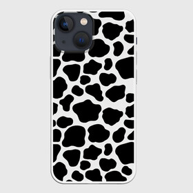 Чехол для iPhone 13 mini с принтом Пятна Далматинца в Кировске,  |  | 101 далматинец | dalmations | далматин | мраморный окрас | черно белые пятна | черное на белом