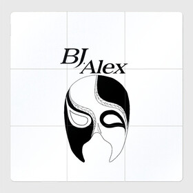 Магнитный плакат 3Х3 с принтом Маска BJ Alex в Кировске, Полимерный материал с магнитным слоем | 9 деталей размером 9*9 см | alex | bj | bj alex | алекс | ан джи вон | аниме | дживон | маска | сенен ай | стример