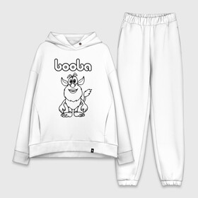 Женский костюм хлопок Oversize с принтом BOOBA | БУБА (Z) в Кировске,  |  | baby | booba | buba | gnom | буба | гном | гномик | детям | для ребенка | мультик | ребенку