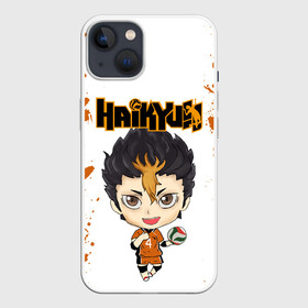 Чехол для iPhone 13 с принтом Юу Нишиноя | Nishinoya Yu (Z) в Кировске,  |  | haikuu | haikyu | haikyuu | nishinoya yu | волейбол | нишиноя | спортивная манга | хайку | хайкю | юу нишиноя