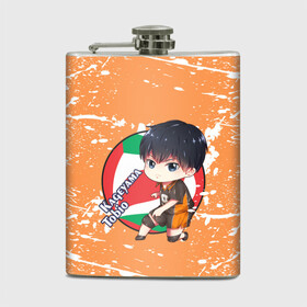 Фляга с принтом Kageyama tobio | Haikyu (Z) в Кировске, металлический корпус | емкость 0,22 л, размер 125 х 94 мм. Виниловая наклейка запечатывается полностью | haikuu | haikyu | haikyuu | kageyama | kageyama tobio | tobio | волейбол | спортивная манга | хайку | хайкю