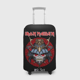 Чехол для чемодана 3D с принтом Iron Maiden, Senjutsu в Кировске, 86% полиэфир, 14% спандекс | двустороннее нанесение принта, прорези для ручек и колес | iron maiden | senjutsu | айрон мейден | группы | музыка | рок | самурпй | хеви метал | череп