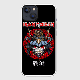 Чехол для iPhone 13 с принтом Iron Maiden, Senjutsu в Кировске,  |  | iron maiden | senjutsu | айрон мейден | группы | музыка | рок | самурпй | хеви метал | череп