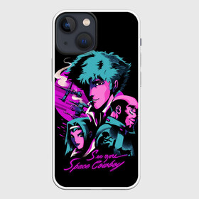 Чехол для iPhone 13 mini с принтом Ковбой Бибоп в Кировске,  |  | anime | cowboy bebop | space cowboy | аниме | ковбой бибоп | ковбойский бибоп | космический ковбой | манга | спайк шпигель