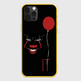 Чехол для iPhone 12 Pro с принтом Pennywise it в Кировске, силикон | область печати: задняя сторона чехла, без боковых панелей | Тематика изображения на принте: it | pennywise | клоун | красный шарик | оно | пеннивайз