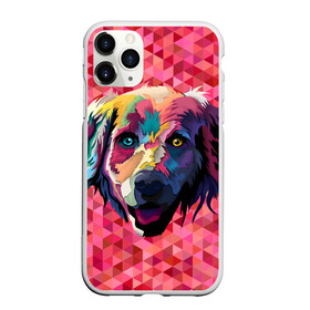 Чехол для iPhone 11 Pro матовый с принтом Радужный пёс в Кировске, Силикон |  | animal | dog | звери | пёс | пёсель | радужный | собака | собакен