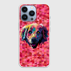 Чехол для iPhone 13 Pro с принтом Радужный пёсель в Кировске,  |  | animal | dog | звери | пёс | пёсель | радужный | собака | собакен