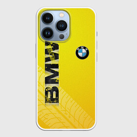 Чехол для iPhone 13 Pro с принтом BMW СЛЕДЫ ШИН | БМВ в Кировске,  |  | bmw | авто | автомобиль | бмв | логотип | марка | машина | надпись | текстура