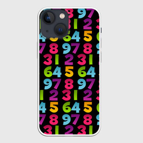 Чехол для iPhone 13 mini с принтом цифры в Кировске,  |  | детство | математика | счёт | ученик | учитель | цифры | школа