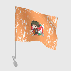 Флаг для автомобиля с принтом Yamaguchi Tadashi | Haikyu | Волейбол (Z) в Кировске, 100% полиэстер | Размер: 30*21 см | haikuu | haikyu | haikyuu | yamaguchi tadashi | волейбол | спортивная манга | хайку | хайкю