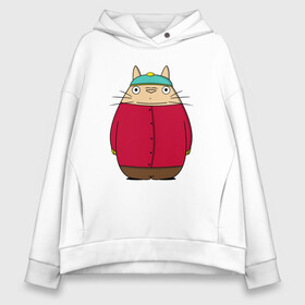 Женское худи Oversize хлопок с принтом Totoro Cartman в Кировске, френч-терри — 70% хлопок, 30% полиэстер. Мягкий теплый начес внутри —100% хлопок | боковые карманы, эластичные манжеты и нижняя кромка, капюшон на магнитной кнопке | ghibli | japan | nature | neigbor | neighbour | totoro | анимация | аниме | гибли | друг | животные | лес | милый | мир | миядзаки | мой сосед тоторо | мульт | мультфильм | природа | сосед | тоторо | хаяо | хранитель | япония