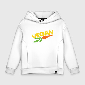 Детское худи Oversize хлопок с принтом Vegan Life в Кировске, френч-терри — 70% хлопок, 30% полиэстер. Мягкий теплый начес внутри —100% хлопок | боковые карманы, эластичные манжеты и нижняя кромка, капюшон на магнитной кнопке | Тематика изображения на принте: green | greenpaece | vegan | yoga | веган | вегетарианец | гринпис | дерево | еда | животные | жизнь | здоровье | зеленый | йога | мир | овощи | пища | планета | природа | фрукты