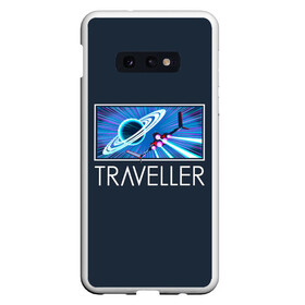 Чехол для Samsung S10E с принтом Traveller в Кировске, Силикон | Область печати: задняя сторона чехла, без боковых панелей | game | games | no mans sky | no men sky | space | выжывалка | игра | игры | космические корабли | космический корабль | космос | ноу менс скай | планеты | путешествие | путешествия