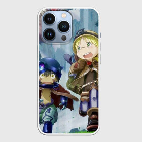 Чехол для iPhone 13 Pro с принтом Made in Abyss   Созданный в Бездне в Кировске,  |  | Тематика изображения на принте: made in abyss | nanachi | regu | riko | бездна | нанати | наначи | рег | рико | рэг | сделано в бездне | созданный в бездне