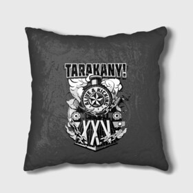 Подушка 3D с принтом TARAKANY! ALIVE & KICKING XXV в Кировске, наволочка – 100% полиэстер, наполнитель – холлофайбер (легкий наполнитель, не вызывает аллергию). | состоит из подушки и наволочки. Наволочка на молнии, легко снимается для стирки | band | cockroaches | dmitry spirin | feelee records | four cockroaches | rock group | tarakany | аиб records | альтернативный | бенд | бэнд | дмитрий спирин | панк | поп | рок группа | таракаns | таракан | тараканы | фг никитин | четыре таракана