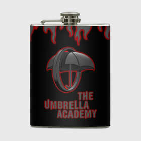 Фляга с принтом The Umbrella Academy | Академи в Кировске, металлический корпус | емкость 0,22 л, размер 125 х 94 мм. Виниловая наклейка запечатывается полностью | dark horse comics | the umbrella academy | umbrella | академия амбрелла | комикс | комильфо