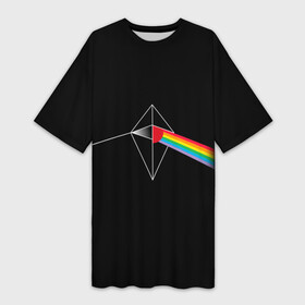 Платье-футболка 3D с принтом No mens sky x Pink Floyd в Кировске,  |  | Тематика изображения на принте: game | games | no mans sky | no men sky | space | выжывалка | игра | игры | космические корабли | космический корабль | космос | ноу менс скай | планеты | путешествие | путешествия