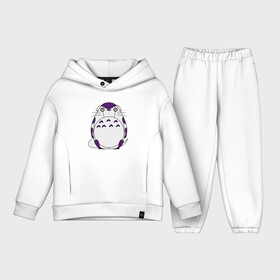 Детский костюм хлопок Oversize с принтом Totoro Frieza в Кировске,  |  | Тематика изображения на принте: dragon ball | frieza | ghibli | japan | nature | neigbor | totoro | анимация | аниме | гибли | друг | животные | лес | манга | милый | миядзаки | мой сосед тоторо | мульт | мультфильм | природа | сосед | торияма | тоторо | фриза