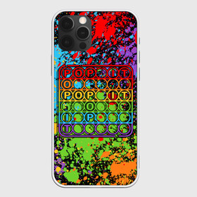 Чехол для iPhone 12 Pro Max с принтом POP IT БРЫЗГИ КРАСОК | ПОП ИТ в Кировске, Силикон |  | pop it | popit | simple dimpl | антистресс | игрушка | краска | поп ит | попит | пузырчатая плёнка | пупырка | симпл димпл | симплдимпл
