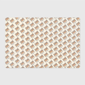 Магнитный плакат 3Х2 с принтом Тарумару в Кировске, Полимерный материал с магнитным слоем | 6 деталей размером 9*9 см | genshin impact | taroumaru | арт | инадзума | пёс | рисунок | сиба ину | собака | тарумару