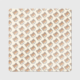 Магнит виниловый Квадрат с принтом Тарумару в Кировске, полимерный материал с магнитным слоем | размер 9*9 см, закругленные углы | genshin impact | taroumaru | арт | инадзума | пёс | рисунок | сиба ину | собака | тарумару