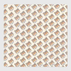 Магнитный плакат 3Х3 с принтом Тарумару в Кировске, Полимерный материал с магнитным слоем | 9 деталей размером 9*9 см | genshin impact | taroumaru | арт | инадзума | пёс | рисунок | сиба ину | собака | тарумару