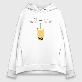 Женское худи Oversize хлопок с принтом Totoro Drink в Кировске, френч-терри — 70% хлопок, 30% полиэстер. Мягкий теплый начес внутри —100% хлопок | боковые карманы, эластичные манжеты и нижняя кромка, капюшон на магнитной кнопке | ghibli | japan | nature | neigbor | neighbour | totoro | анимация | аниме | гибли | друг | животные | лес | милый | мир | миядзаки | мой сосед тоторо | мульт | мультфильм | природа | сок | сосед | сусуватари | тоторо | хаяо